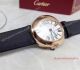 2017 Clone Cartier Baignoire Gold White Dial Black Spun silk Band 25mm Watch (4)_th.jpg